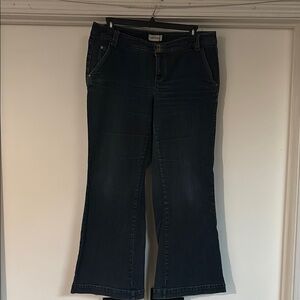 Women's Dark Blue wide leg jeans